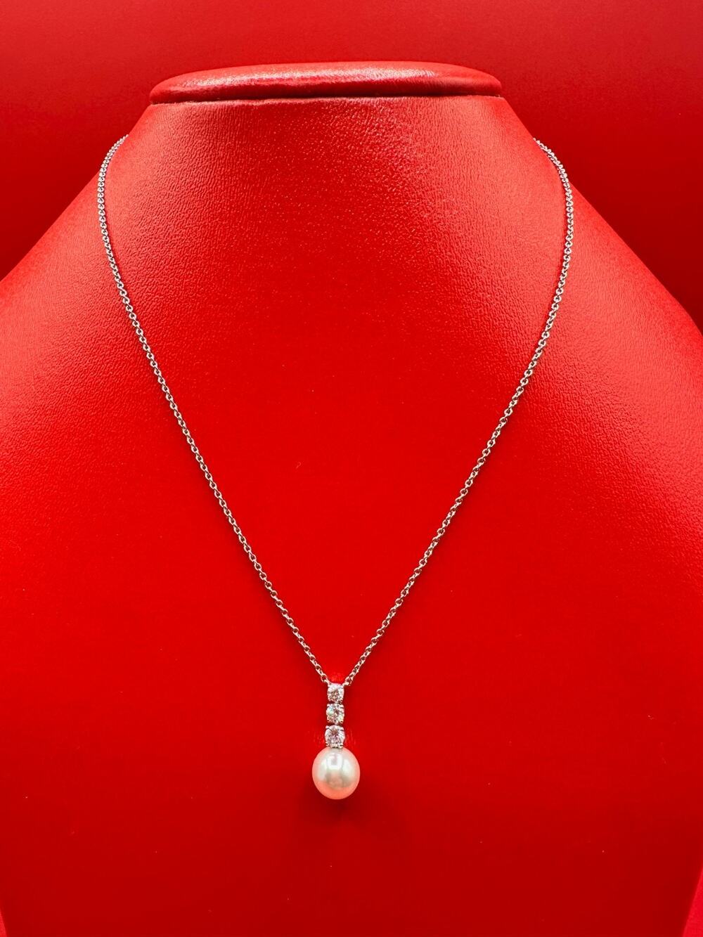Nadri Precious Metal Plated Faux Stones And Pearl 16" Necklace NWT